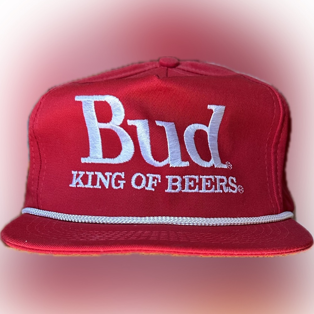 Budweiser Red Hat with White Logo